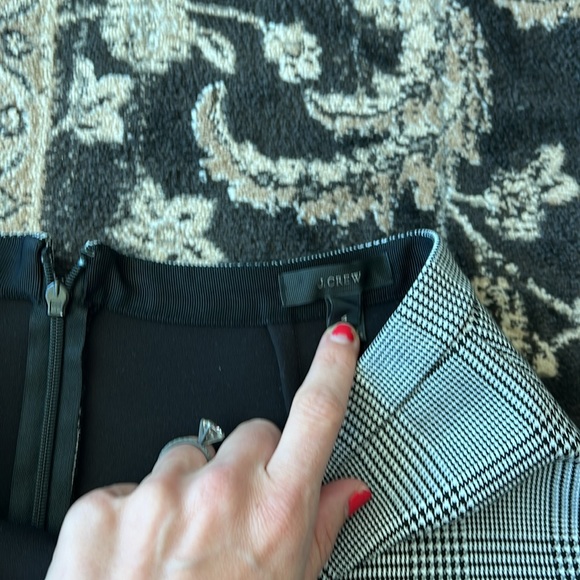 J. Crew size 4 houndstooth circle skirt - Picture 4 of 5